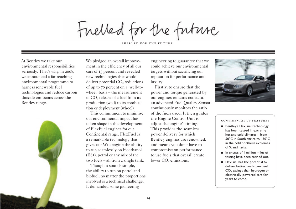 2012 Bentley Continental GT Brochure Page 8